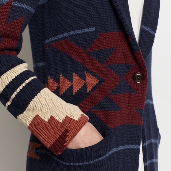 Pendleton WOMEN'S GRAPHIC SWEATER COAT - size S - Picture 2 of 7